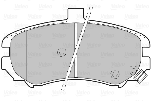 VALEO 598739 Kit pastiglie freno, Freno a disco