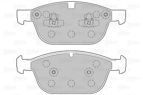 VALEO 601381 Kit pastiglie freno, Freno a disco