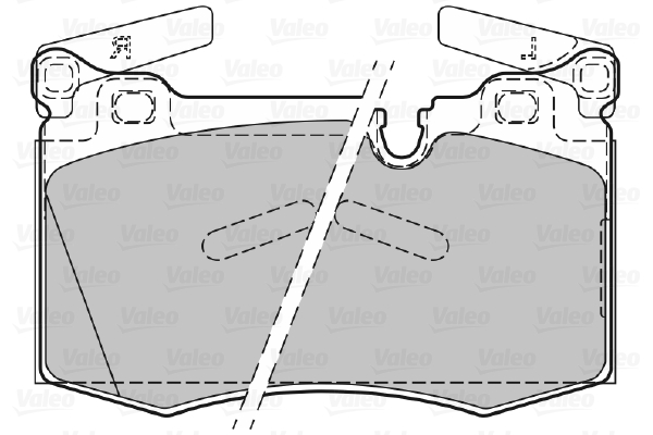 VALEO 601140 Kit pastiglie...