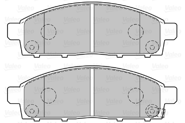 VALEO 301893 Kit pastiglie freno, Freno a disco