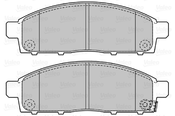 VALEO 598893 Kit pastiglie freno, Freno a disco