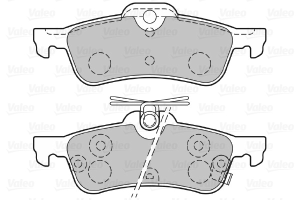 VALEO 601486 Kit pastiglie freno, Freno a disco