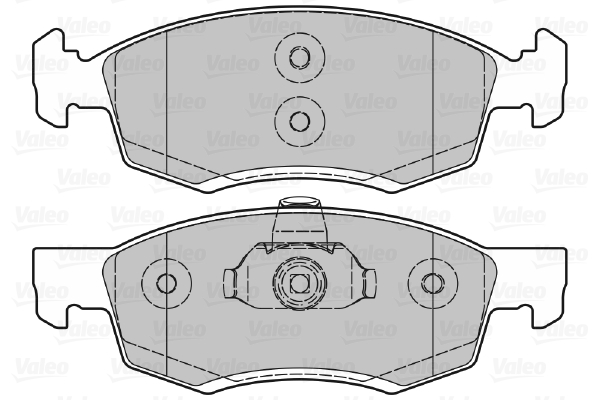 VALEO 601017 Kit pastiglie freno, Freno a disco