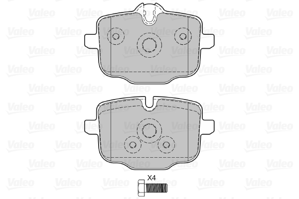 VALEO 601145 Kit pastiglie...