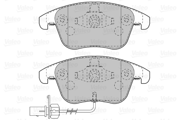 VALEO 598996 Kit pastiglie freno, Freno a disco-Kit pastiglie freno, Freno a disco-Ricambi Euro