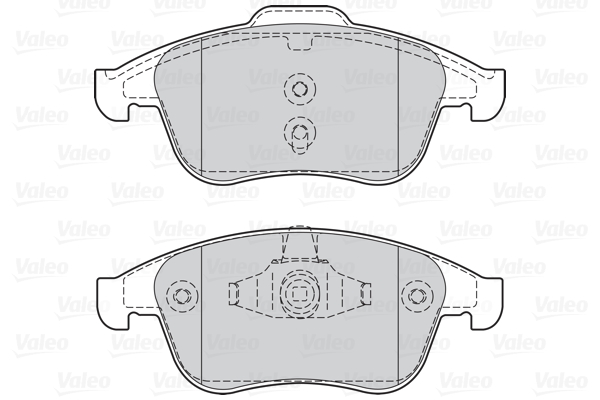 VALEO 302128 Kit pastiglie freno, Freno a disco