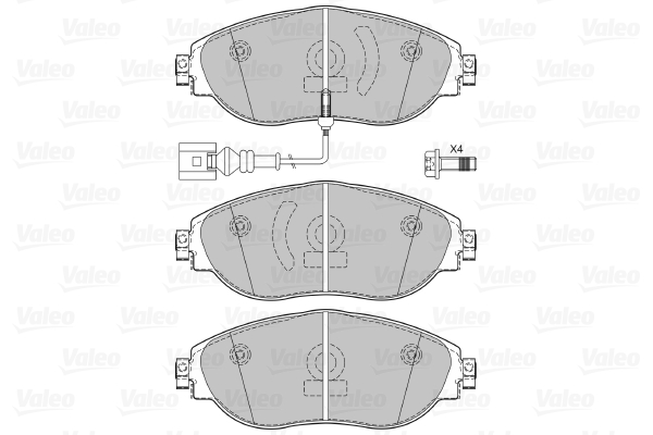 VALEO 601286 Kit pastiglie freno, Freno a disco-Kit pastiglie freno, Freno a disco-Ricambi Euro