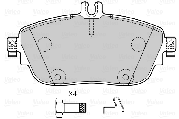 VALEO 601503 Kit pastiglie...