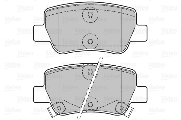 VALEO 601057 Kit pastiglie...