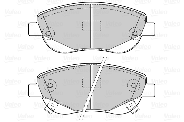 VALEO 601532 Kit pastiglie freno, Freno a disco