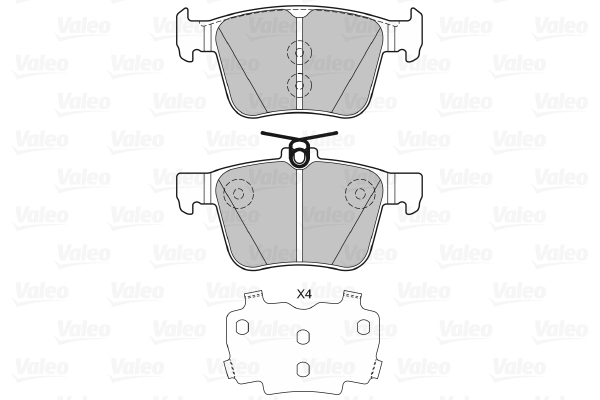 VALEO 601425 Kit pastiglie freno, Freno a disco-Kit pastiglie freno, Freno a disco-Ricambi Euro