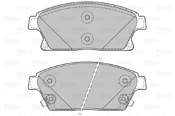 VALEO 601070 Kit pastiglie...