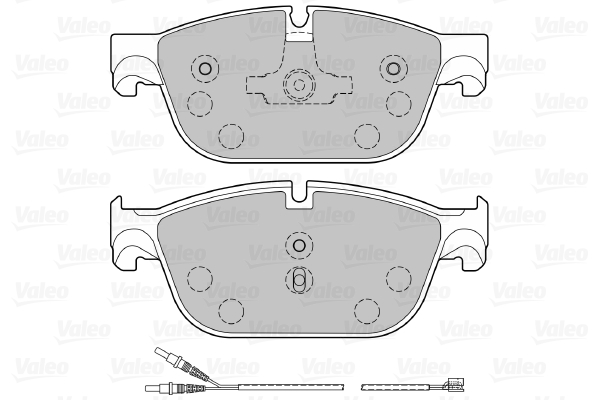 VALEO 601138 Kit pastiglie freno, Freno a disco