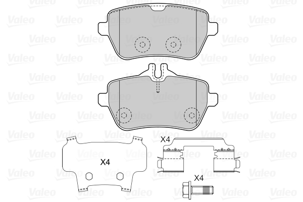 VALEO 601535 Kit pastiglie...