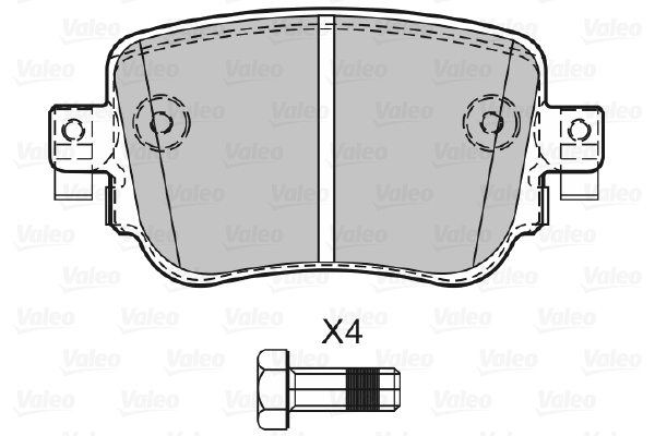 VALEO 601423 Kit pastiglie...