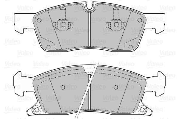 VALEO 601281 Kit pastiglie freno, Freno a disco