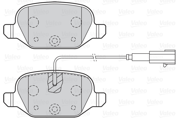 VALEO 302141 Kit pastiglie...