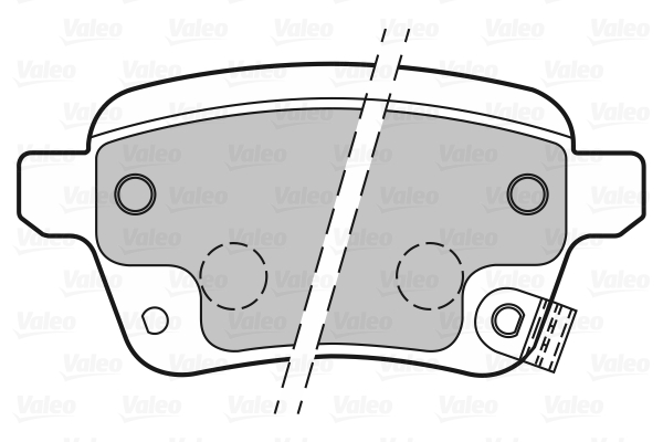 VALEO 601399 Kit pastiglie freno, Freno a disco