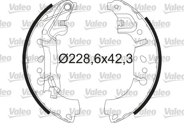 VALEO 564214 Kit ganasce freno-Kit ganasce freno-Ricambi Euro