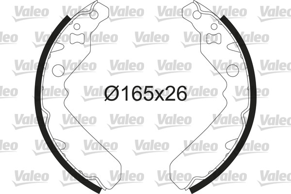 VALEO 564228 Bromsbackar, sats
