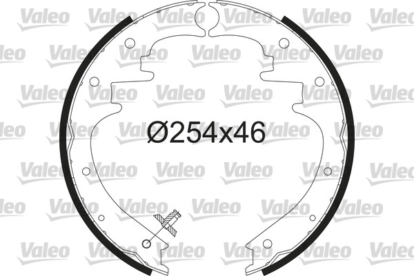 VALEO 564231 Bromsbackar, sats