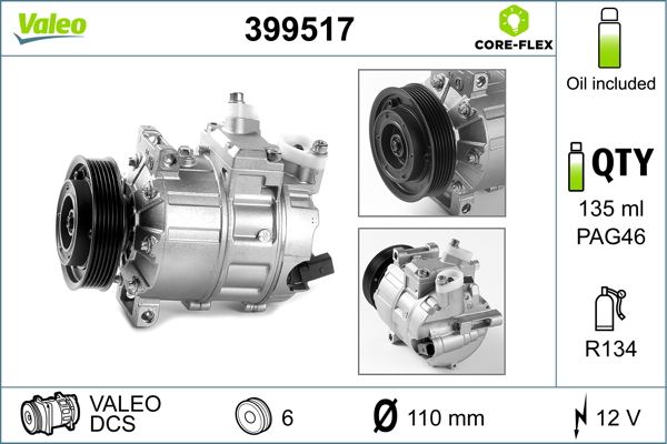 VALEO 399517 Kompresor,...