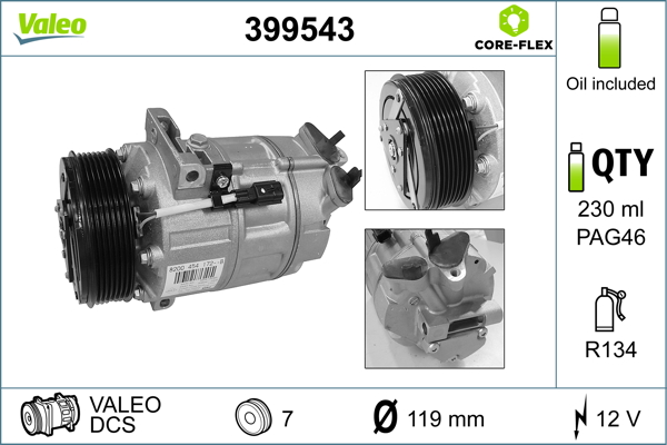 VALEO 399543 Kompresor,...