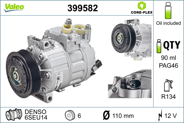 VALEO 399582 Compressore,...