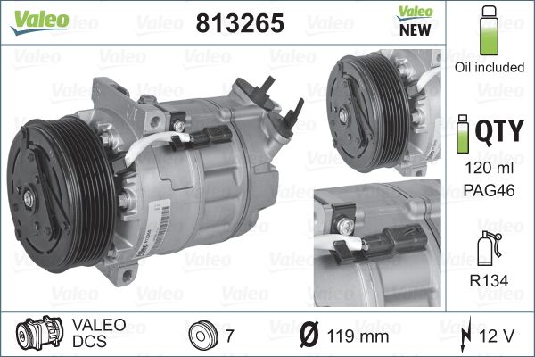 VALEO 813265 Kompresor,...