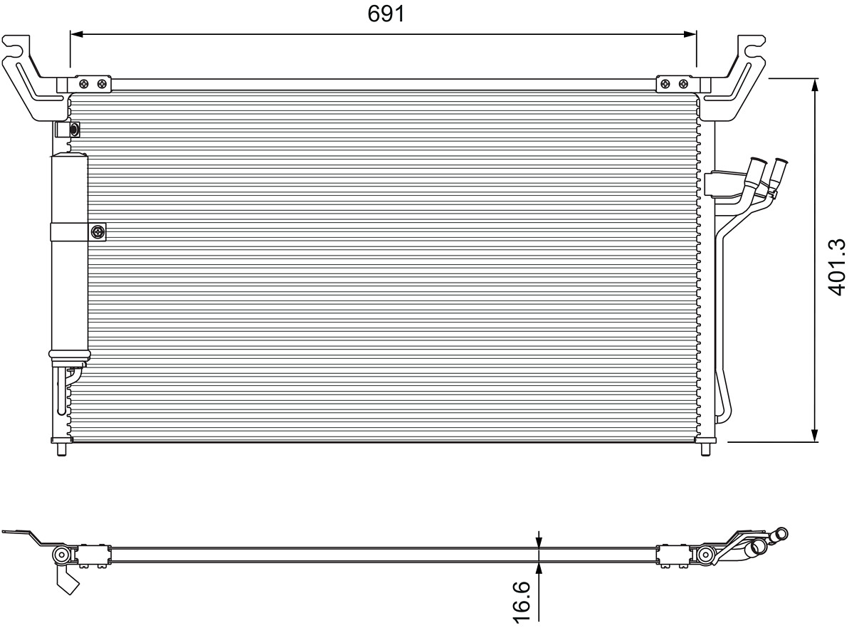 Condenser, air conditioning