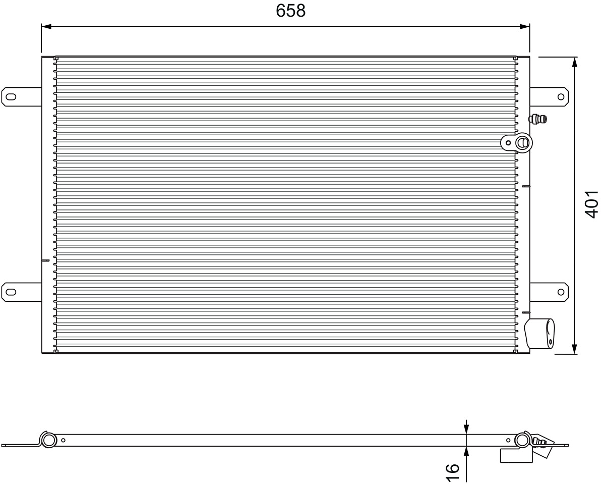 VALEO 814004 Condenser, air...
