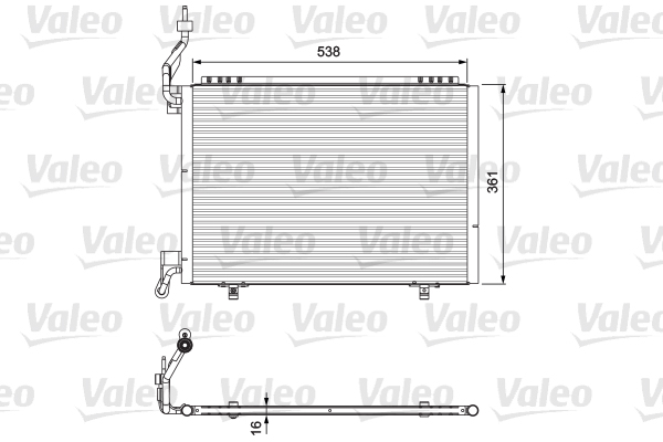 VALEO 814074 Condensatore, Climatizzatore