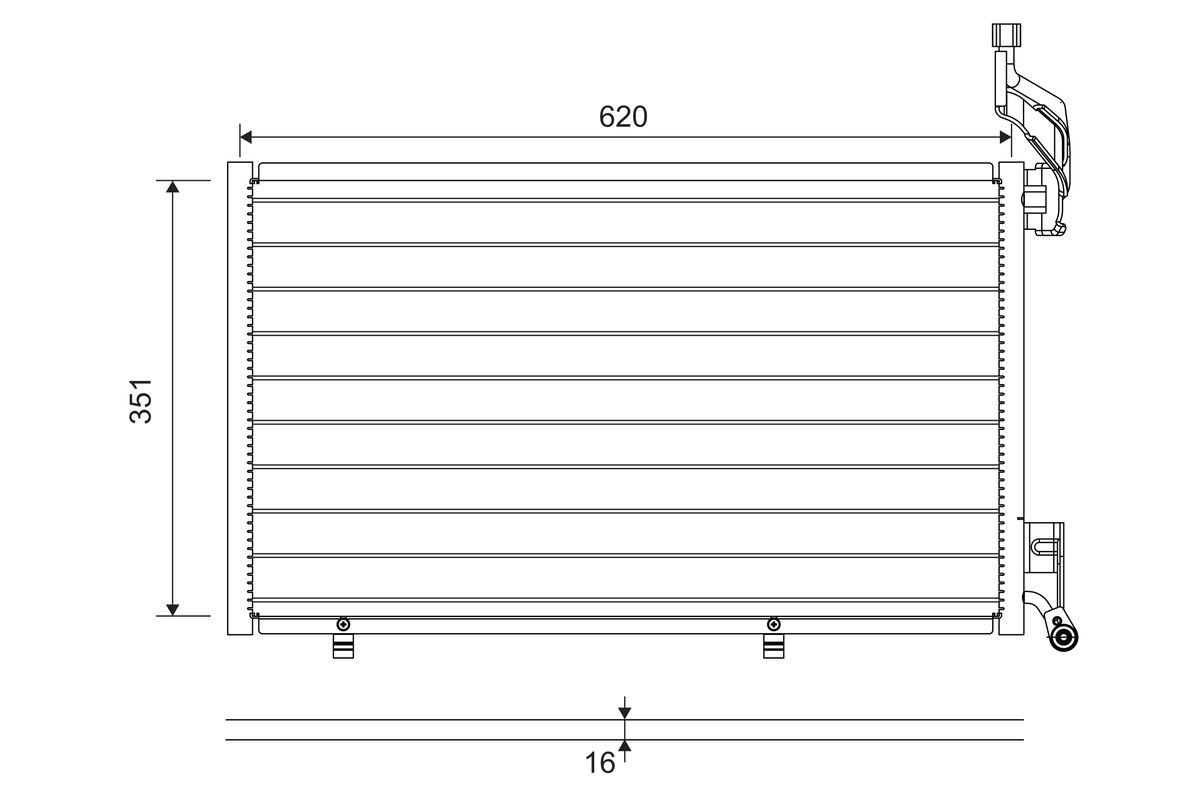 VALEO 814076 Condensatore, Climatizzatore-Condensatore, Climatizzatore-Ricambi Euro