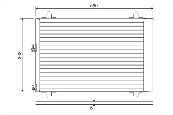 VALEO 814080 Condensatore, Climatizzatore-Condensatore, Climatizzatore-Ricambi Euro