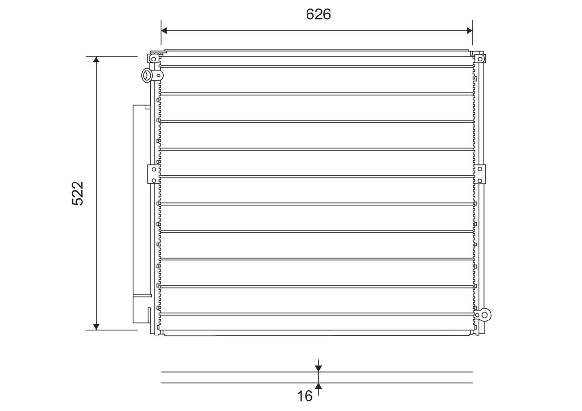 VALEO 814203 Condenser, air...