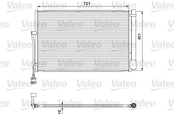 VALEO 814379 Condensatore, Climatizzatore-Condensatore, Climatizzatore-Ricambi Euro