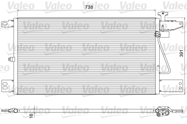 VALEO 815065 Condensatore, Climatizzatore-Condensatore, Climatizzatore-Ricambi Euro