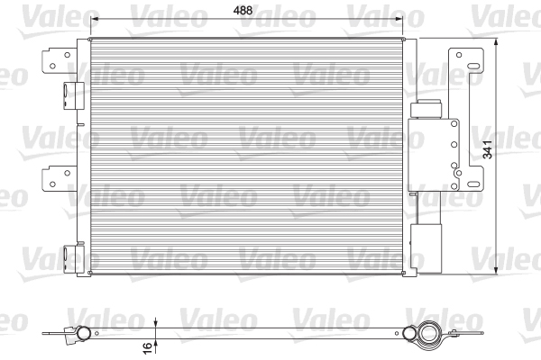 VALEO 815090 Condensatore, Climatizzatore-Condensatore, Climatizzatore-Ricambi Euro