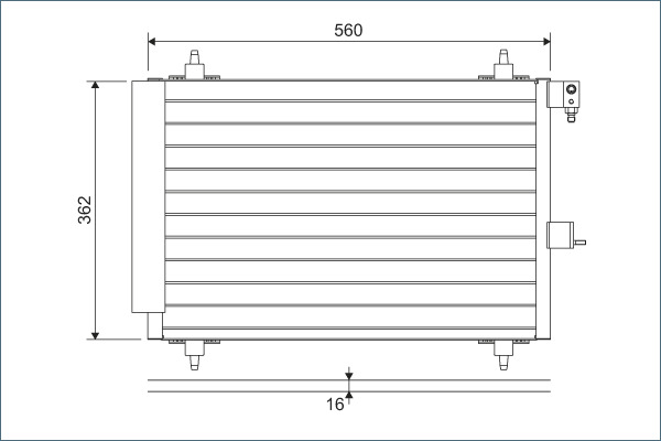 NRF 35383 EASY FIT Kondensator, klimaanlegg