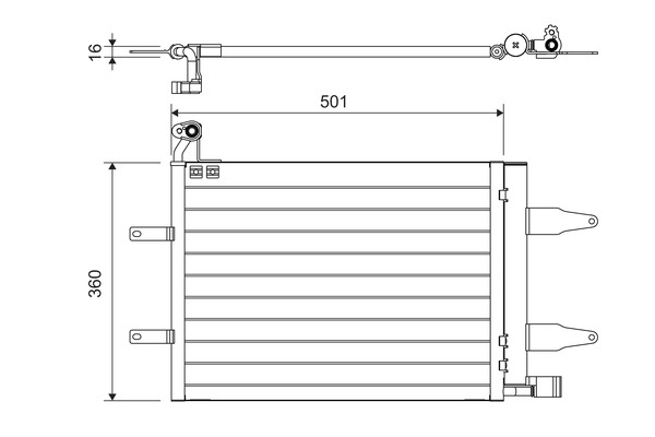 Condenser, air conditioning