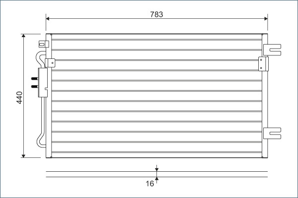 VALEO 817739 Condenser, air...