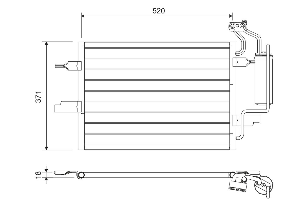 VALEO 817798 Condenser, air...