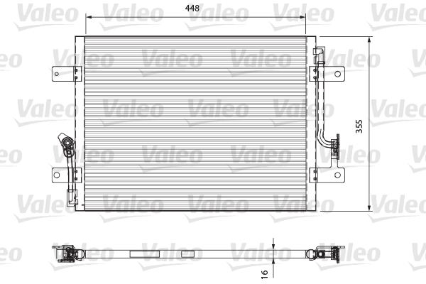 VALEO 818066 Condensatore, Climatizzatore-Condensatore, Climatizzatore-Ricambi Euro