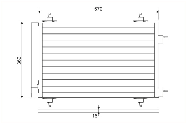 VALEO 818170 кондензатор,...