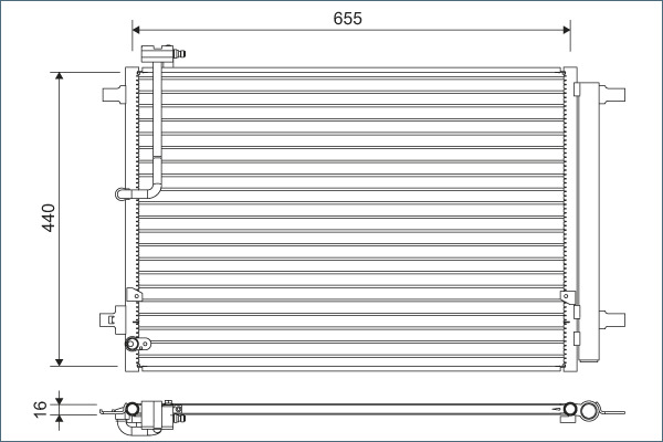 VALEO 822633 кондензатор,...