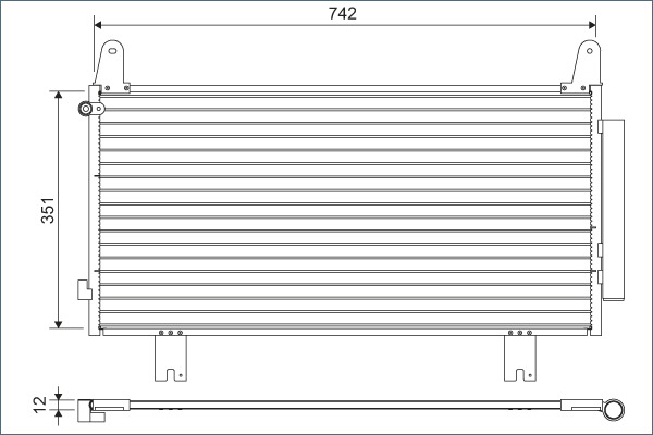 VALEO 822634 Condenser, air...