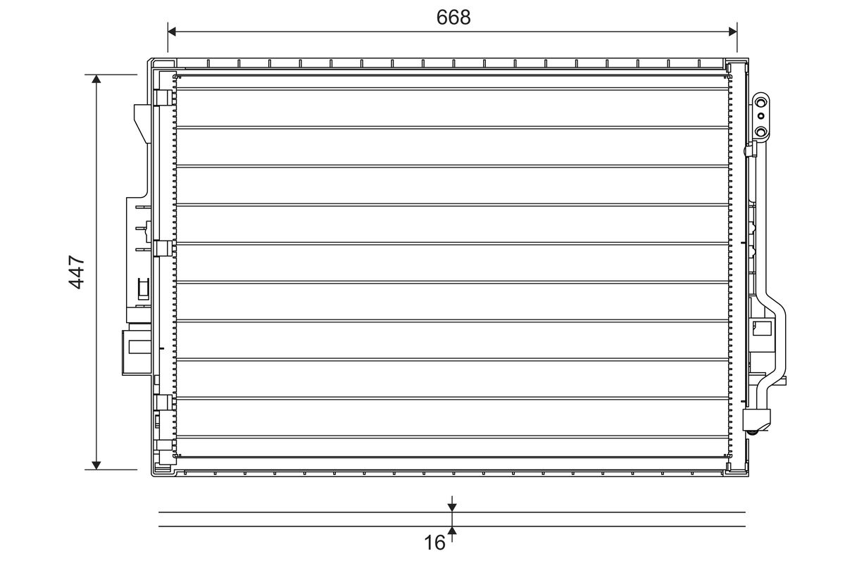 VALEO 822643 Condenser, air...