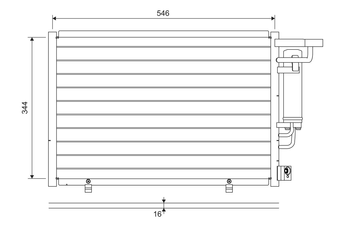 VALEO 822699 Condenser, air...