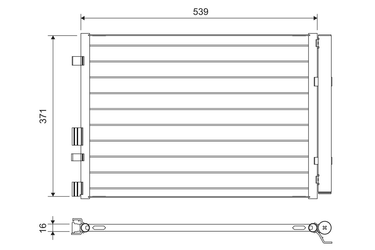 VALEO 822713 Condenser, air...