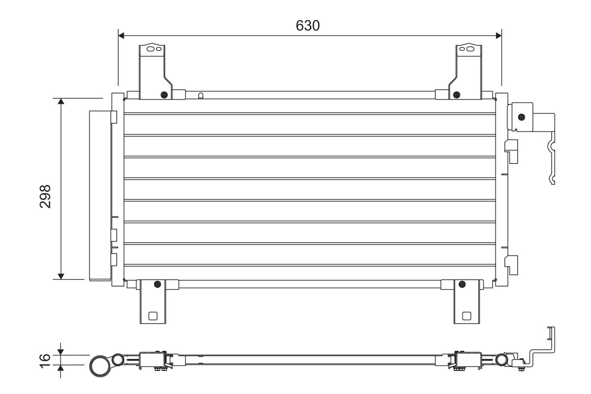 VALEO 822738 Condenser, air...